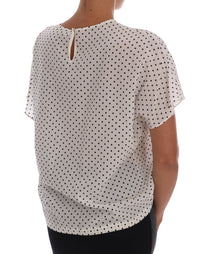 Thumbnail for Chic Polka Dot Silk Blouse
