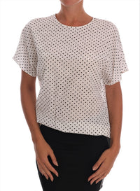 Thumbnail for Chic Polka Dot Silk Blouse