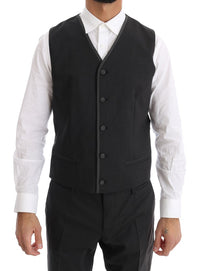 Thumbnail for Elegant Gray Double Breasted Wool Suit