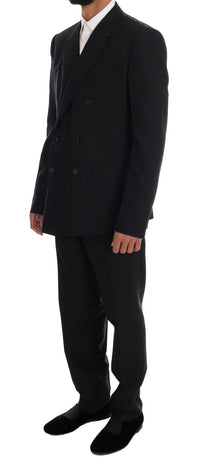 Thumbnail for Elegant Black Wool Three-Piece Suit