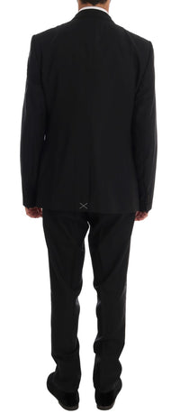 Thumbnail for Elegant Black Wool Three-Piece Suit