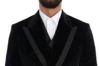 Thumbnail for Elegant Black Slim Fit Three-Piece Suit