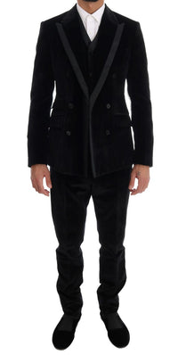 Thumbnail for Elegant Black Slim Fit Three-Piece Suit