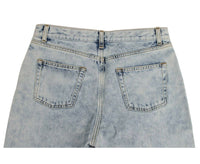 Thumbnail for Women's Blue Cotton Snow Wash Denim Jeans