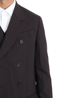 Thumbnail for Elegant Bordeaux Double Breasted Suit