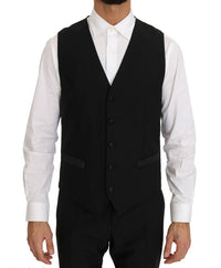 Thumbnail for Elegant Black Three-Piece Suit with Saxophone Embroidery