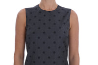 Thumbnail for Chic Sleeveless Polka Dot Wool Dress