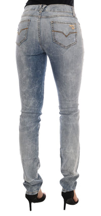 Thumbnail for Chic Light Blue Torn Slim Fit Jeans