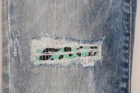 Thumbnail for Chic Light Blue Torn Slim Fit Jeans