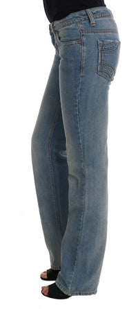 Thumbnail for Chic Classic Fit Straight Blue Jeans