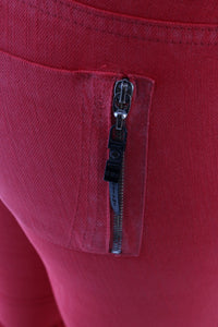Thumbnail for Radiant Red Super Slim Designer Jeans
