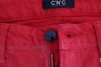 Thumbnail for Radiant Red Super Slim Designer Jeans