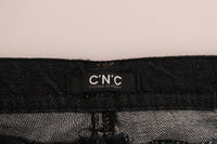 Thumbnail for Svelte Dark Blue Cotton Slim Jeans