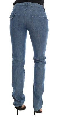 Thumbnail for Super Slim Blue Wash Cotton Jeans