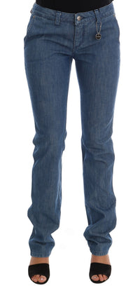 Thumbnail for Super Slim Blue Wash Cotton Jeans