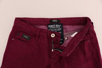 Thumbnail for Sleek Red Straight Fit Luxury Jeans
