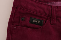 Thumbnail for Sleek Red Straight Fit Luxury Jeans