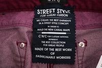Thumbnail for Sleek Red Straight Fit Luxury Jeans