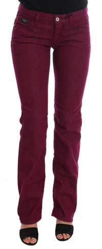 Thumbnail for Sleek Red Straight Fit Luxury Jeans