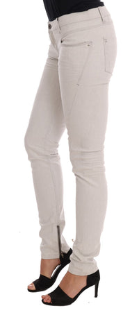 Thumbnail for Chic White Slim-Fit Stretch Jeans