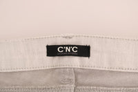 Thumbnail for Chic White Slim-Fit Stretch Jeans
