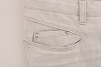 Thumbnail for Chic White Slim-Fit Stretch Jeans