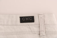 Thumbnail for Chic White Slim-Fit Stretch Jeans