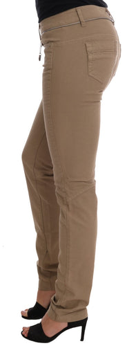 Thumbnail for Beige Super Slim Fit Denim Delight