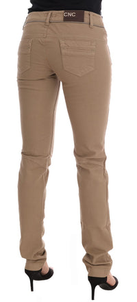 Thumbnail for Beige Super Slim Fit Denim Delight