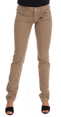 Thumbnail for Beige Super Slim Fit Denim Delight
