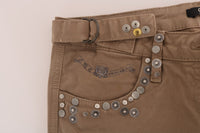 Thumbnail for Beige Super Slim Fit Designer Jeans