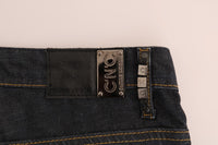 Thumbnail for Chic Dark Blue Straight Fit Jeans