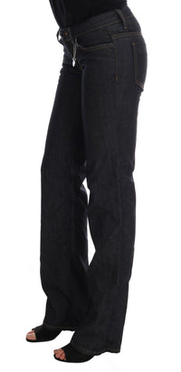 Thumbnail for Chic Dark Blue Straight Fit Jeans