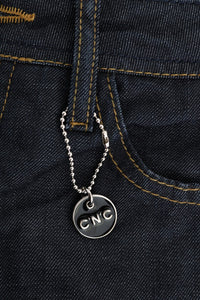 Thumbnail for Chic Dark Blue Straight Fit Jeans