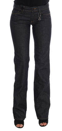 Thumbnail for Chic Dark Blue Straight Fit Jeans