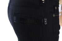 Thumbnail for Chic Dark Blue Super Slim Fit Jeans