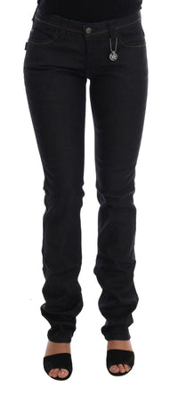 Thumbnail for Chic Dark Blue Super Slim Fit Jeans