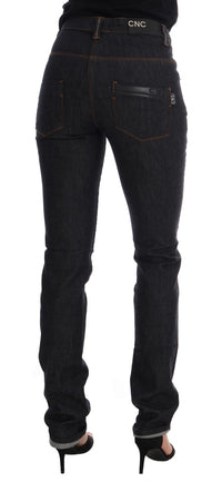 Thumbnail for Sleek Dark Blue Super Slim Jeans