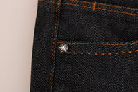 Thumbnail for Sleek Dark Blue Super Slim Jeans