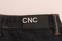 Thumbnail for Sleek Dark Blue Super Slim Jeans