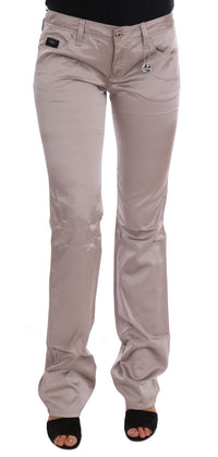 Thumbnail for Chic Beige Slim Fit Designer Jeans