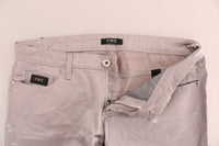 Thumbnail for Chic Beige Slim Fit Designer Jeans
