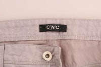 Thumbnail for Chic Beige Slim Fit Designer Jeans
