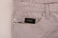 Thumbnail for Chic Beige Slim Fit Designer Jeans