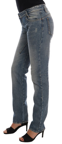 Thumbnail for Chic Blue Slim Fit Designer Jeans