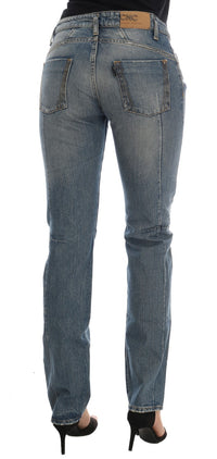 Thumbnail for Chic Blue Slim Fit Designer Jeans