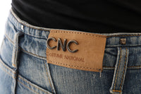 Thumbnail for Chic Blue Slim Fit Designer Jeans