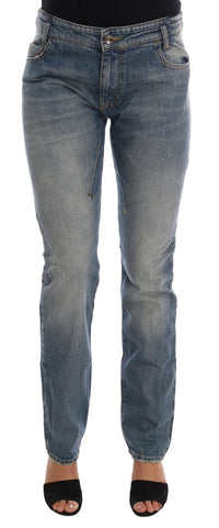 Thumbnail for Chic Blue Slim Fit Designer Jeans