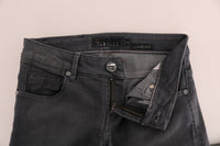 Thumbnail for Sleek Gray Slim-Fit Designer Jeans