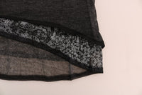 Thumbnail for Chic Gray Lace Sleeve Blouse